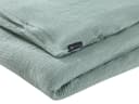 soma Bettwäsche Set Musselin 135x200 Baumwolle Pastell Matcha Grün Bild 3