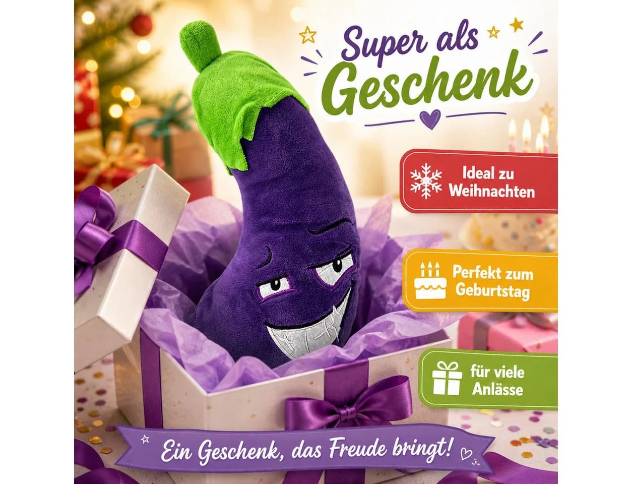 soma Kuscheltier Boba Aubergine 18 cm - Bild 4