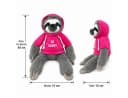 soma Kuscheltier Faultier grau 40 cm Be Happy Pink Bild 1