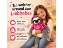 soma Kuscheltier Faultier grau 40 cm Be Happy Pink Bild 3