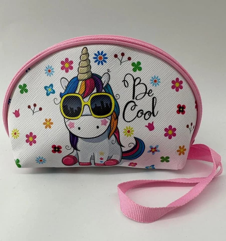 soma Kosmetiktasche Einhorn Rosa Weiß 15cm - Bild 3