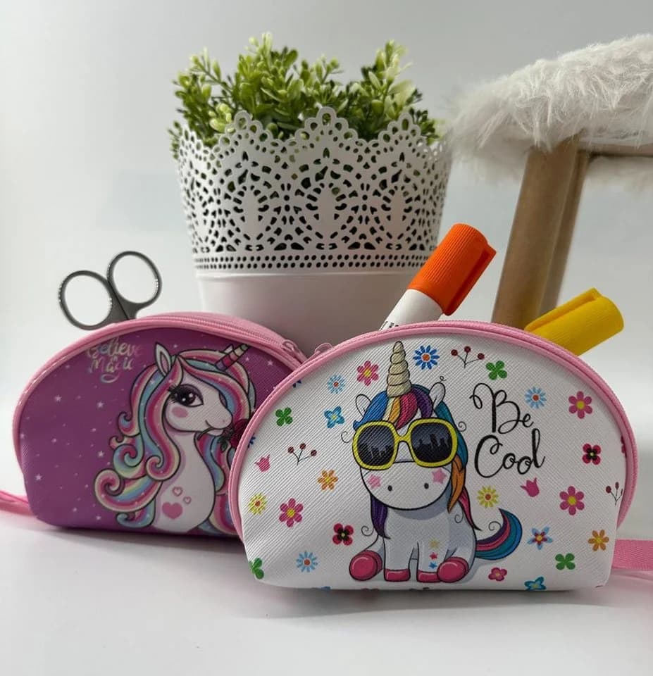 soma Kosmetiktasche Einhorn Rosa Weiß 15cm - Bild 5