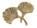 Soma Dekoschale Ginkgo 2 Blatt Gold/Silber Aluminium Bild 1