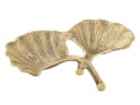 Soma Dekoschale Ginkgo 2 Blatt Gold/Silber Aluminium Bild 5