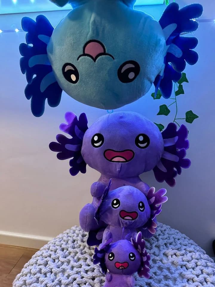soma Kuscheltier Axolotl Plüschtier Blau 22 cm - Bild 5