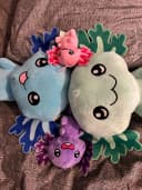 soma Axolotl Kuscheltier Plüsch 12 cm lila Bild 5