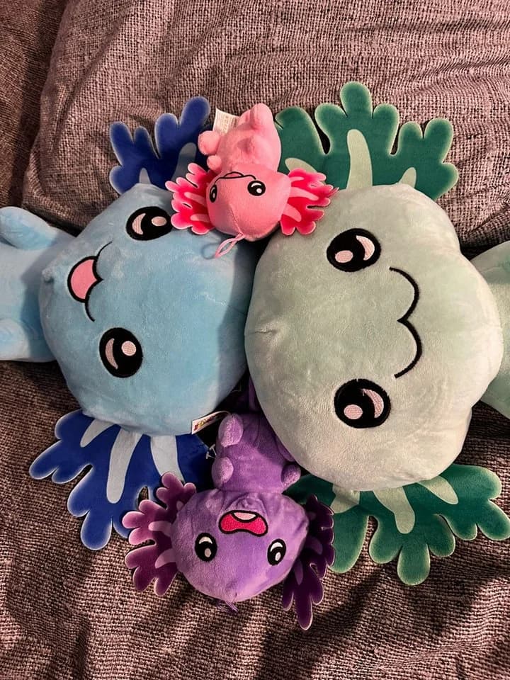 soma Axolotl Kuscheltier Plüsch 12 cm lila - Bild 5