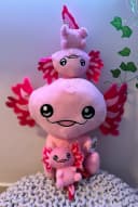 soma Kuscheltier Axolotl Plüsch Rosa 18 cm Bild 3