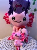 soma Kuscheltier Axolotl Plüsch Rosa 18 cm Bild 4