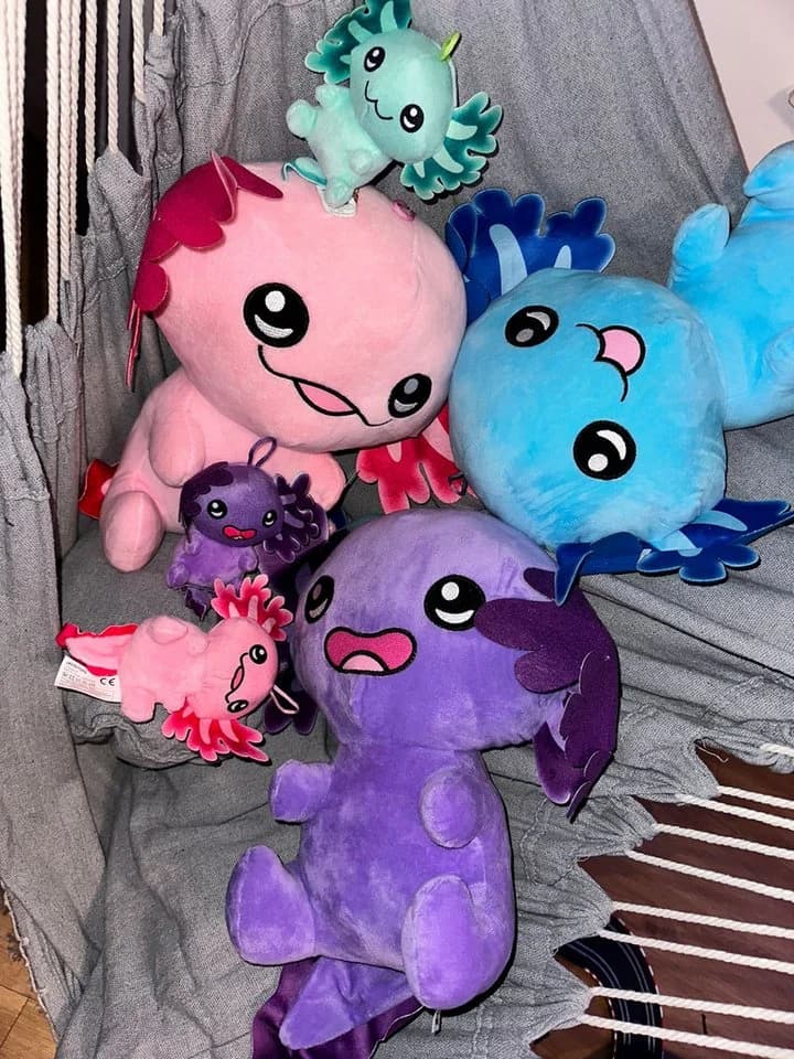 soma Kuscheltier Axolotl Plüsch Rosa 18 cm - Bild 5
