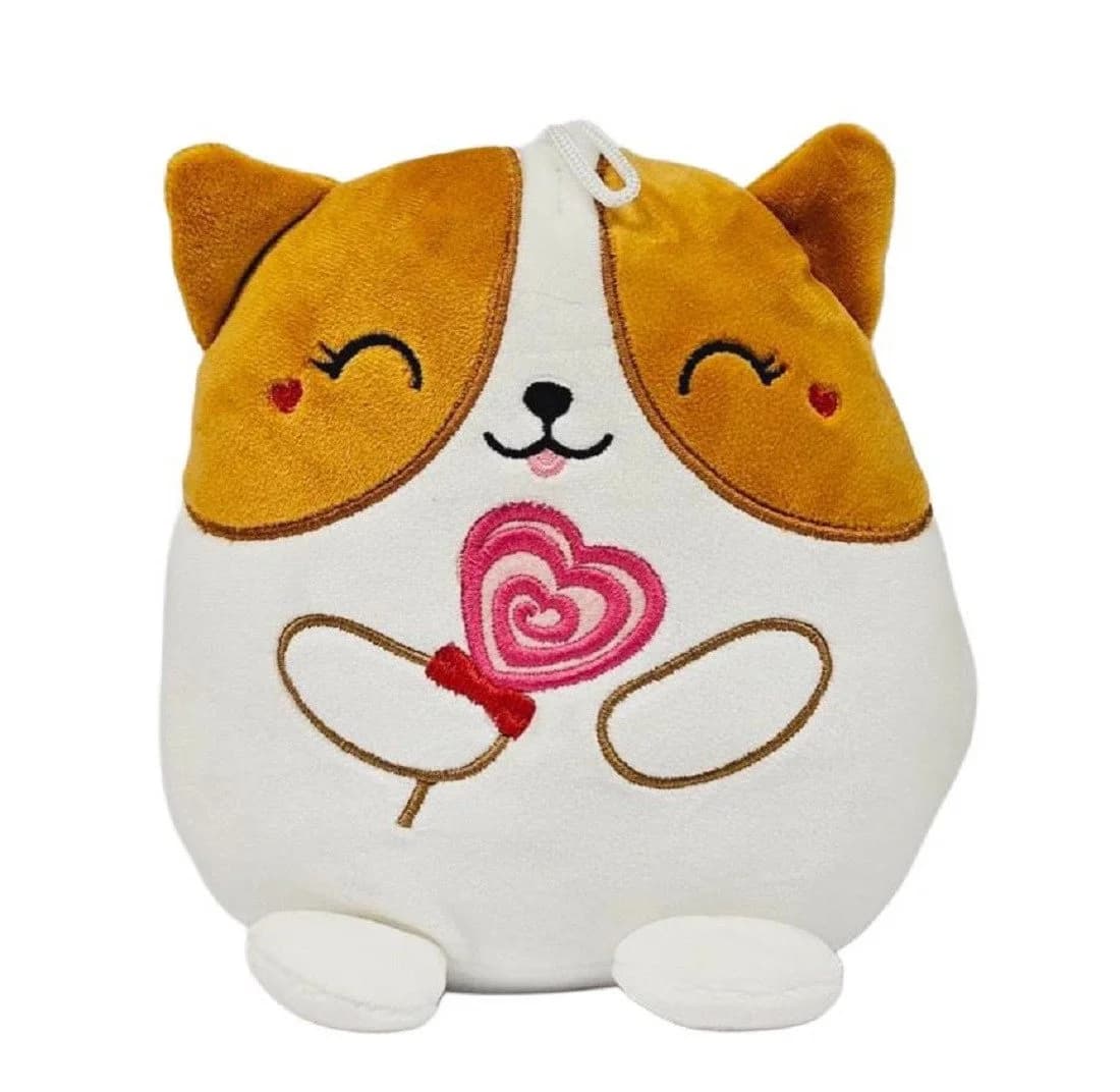 soma Kuscheltier KAWAII Kuties Plüsch Kuscheltier 20 cm Hund Braun-Weiß - Bild 2