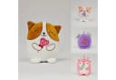 soma Kuscheltier KAWAII Kuties Plüsch Kuscheltier 20 cm Hund Braun-Weiß Bild 4