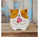 soma Kuscheltier KAWAII Kuties Plüsch Kuscheltier 20 cm Hund Braun-Weiß Bild 5