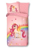 Soma Kinderbettwäsche Regenbogen Einhorn Rosa Renforcé 2-tlg Bild 4