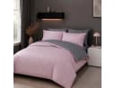 soma Biber Bettwäsche Wende-Design grau rosa 135x200 cm Bild 1