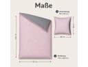 soma Biber Bettwäsche Wende-Design grau rosa 135x200 cm Bild 3