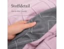 soma Biber Bettwäsche Wende-Design grau rosa 135x200 cm Bild 5