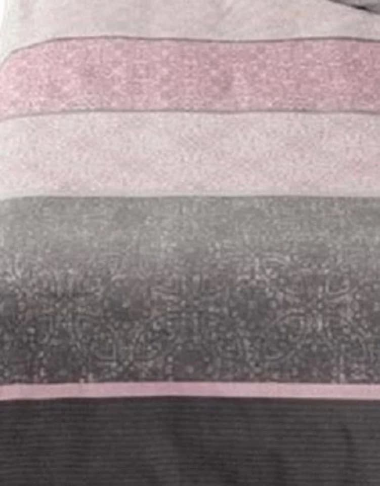 soma Bettwäsche 2-teilig 135x200 Rosa Gestreift Feinbiber - Bild 4