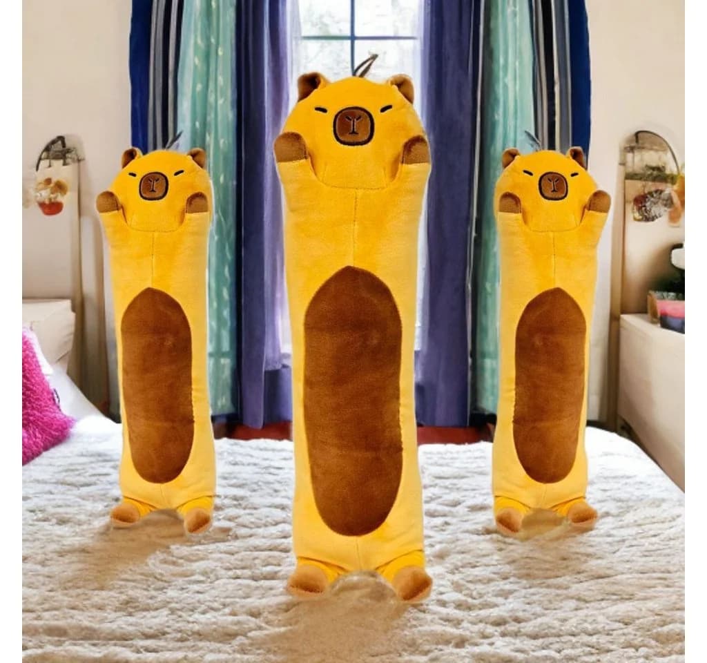 soma Kuscheltier Capybara Kissen braun 83 cm Plüsch - Bild 4