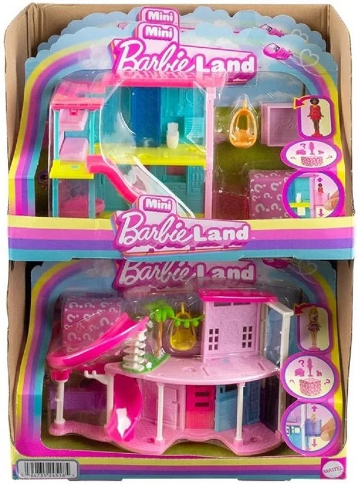 Mattel® Mini BarbieLand Villa mit 4 cm Puppe, Haustier, Aufzug, Pool & Zubehör - Bild 3