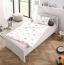 Soma Babybettwäsche Renforcé Regenbogen Wolke Rosa Weiß Bild 4