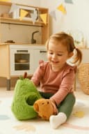 soma Kuscheltier Capybara Plüsch 33 cm Braun Grün Bild 1
