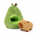 soma Kuscheltier Capybara Plüsch 33 cm Braun Grün Bild 2