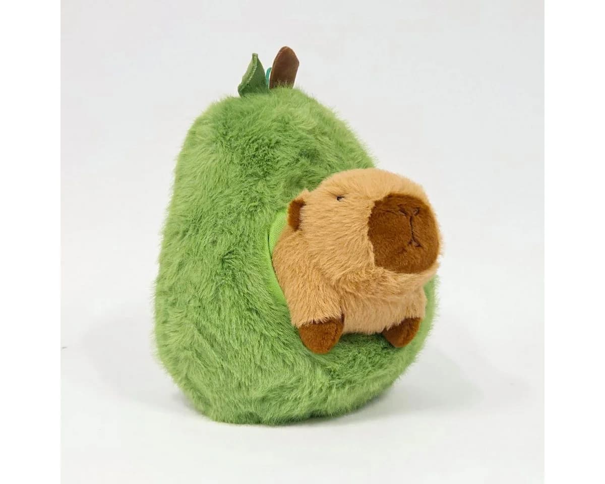 soma Kuscheltier Capybara Plüsch 33 cm Braun Grün - Bild 5