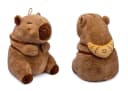 soma Kuscheltier Capybara 25 cm Plüsch mit Snackrucksack Croissant Bild 2