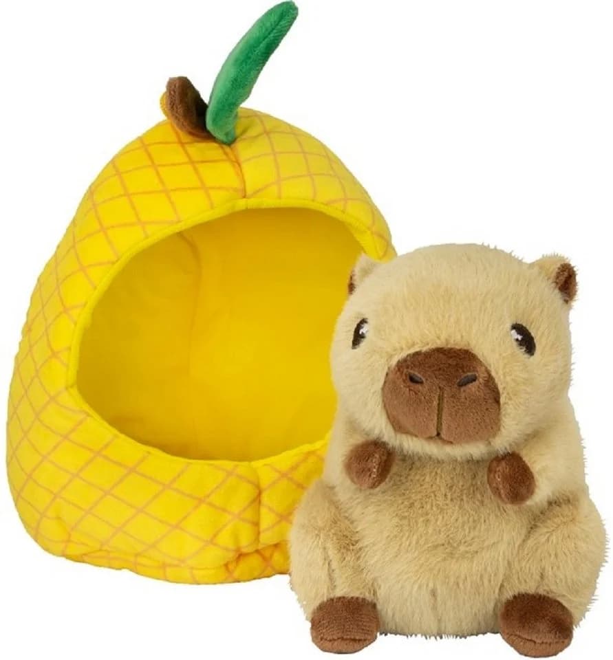 soma Kuscheltier Capybara Plüschtier 22cm im Früchte-Versteck Ananas - Bild 2