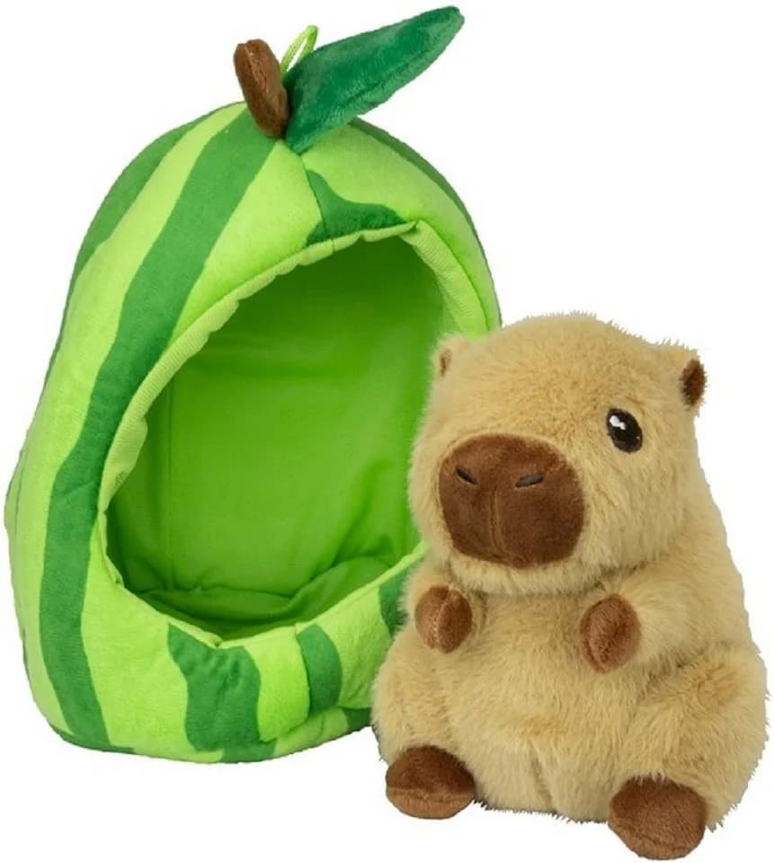 soma Kuscheltier Capybara Plüschtier 22cm im Früchte-Versteck braun Wassermelone - Bild 2