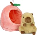 soma Kuscheltier Capybara Plüschtier 22cm im Früchte-Versteck Pfirsich Bild 2
