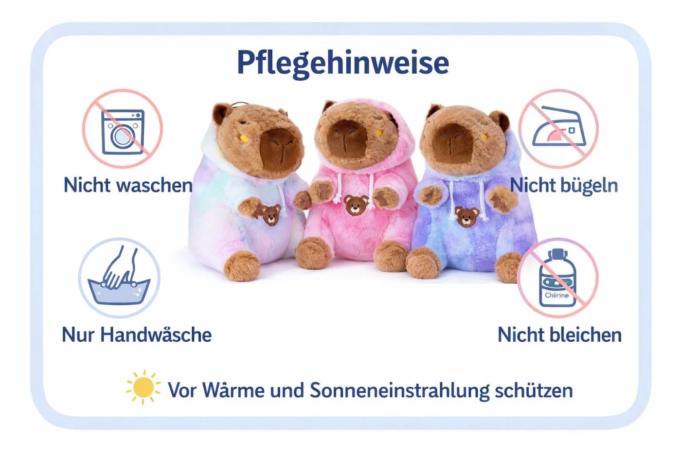soma Capybara Kuscheltier Braun 25 cm mit Hoodie - Bild 5