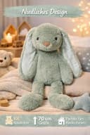 soma Kuscheltier Hase XXL 70 cm Plüschtier mit langen Schlappohren weich Bild 5