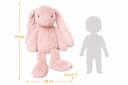 Soma Kuscheltier Hase XXL 70 cm - Rosa Plüschtier Bild 1