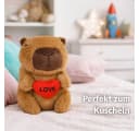 soma Kuscheltier Capybara mit Herz Plüschtier 20 cm Bild 4