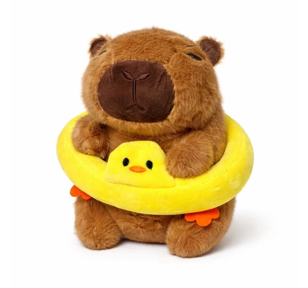soma Kuscheltier Capybara 20 cm Plüschtier mit Schwimmreifen - Bild 2