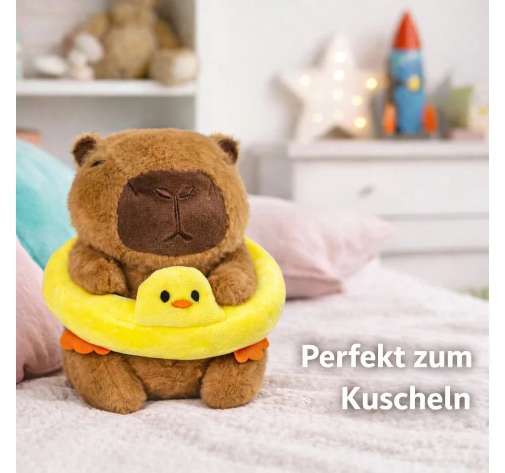soma Kuscheltier Capybara 20 cm Plüschtier mit Schwimmreifen - Bild 4