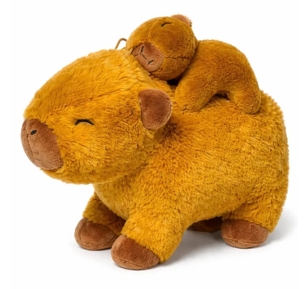 soma Capybara Kuscheltier mit Baby 26 cm Plüschtier
