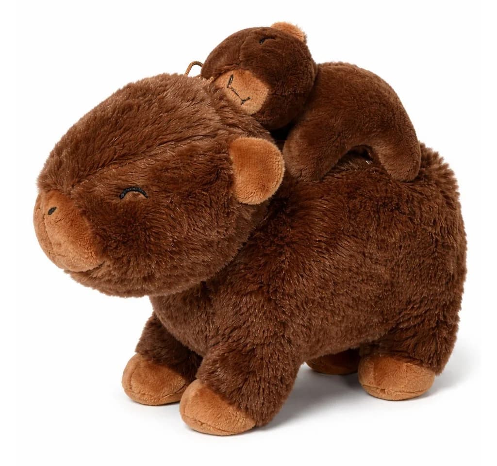 soma Capybara Kuscheltier mit Baby 26 cm Plüschtier - Bild 2