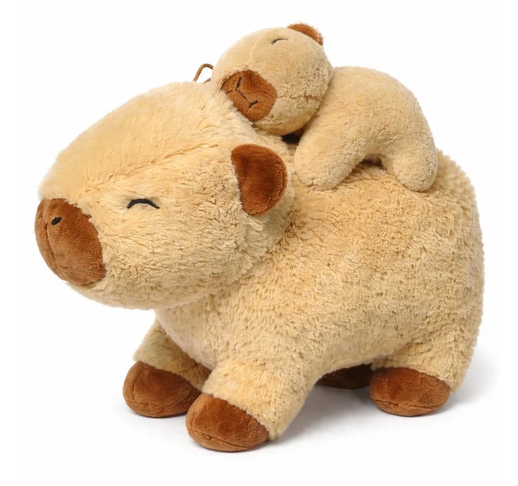 soma Capybara Kuscheltier mit Baby 26 cm Plüschtier - Bild 3