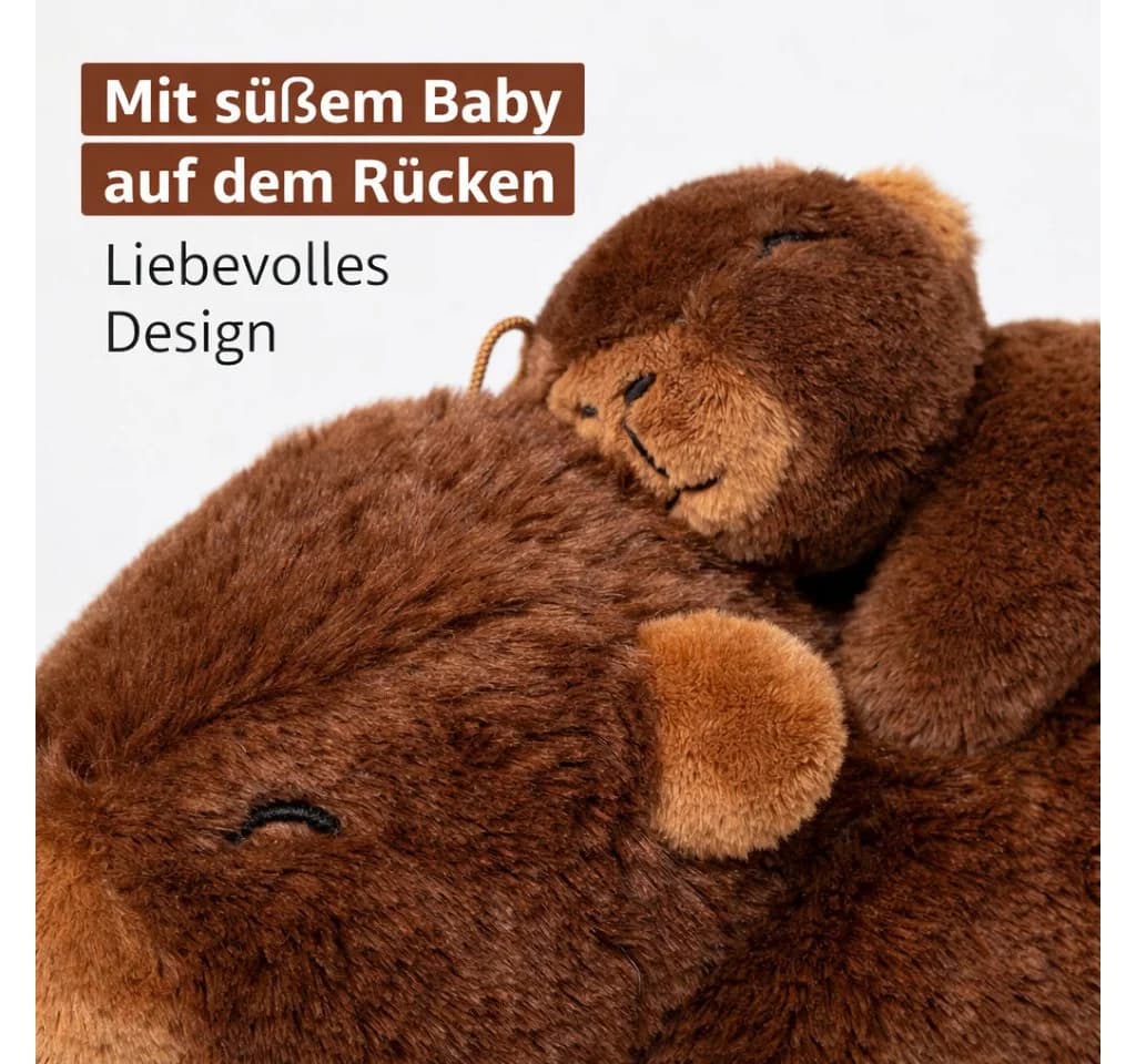 soma Capybara Kuscheltier mit Baby 26 cm Plüschtier - Bild 5