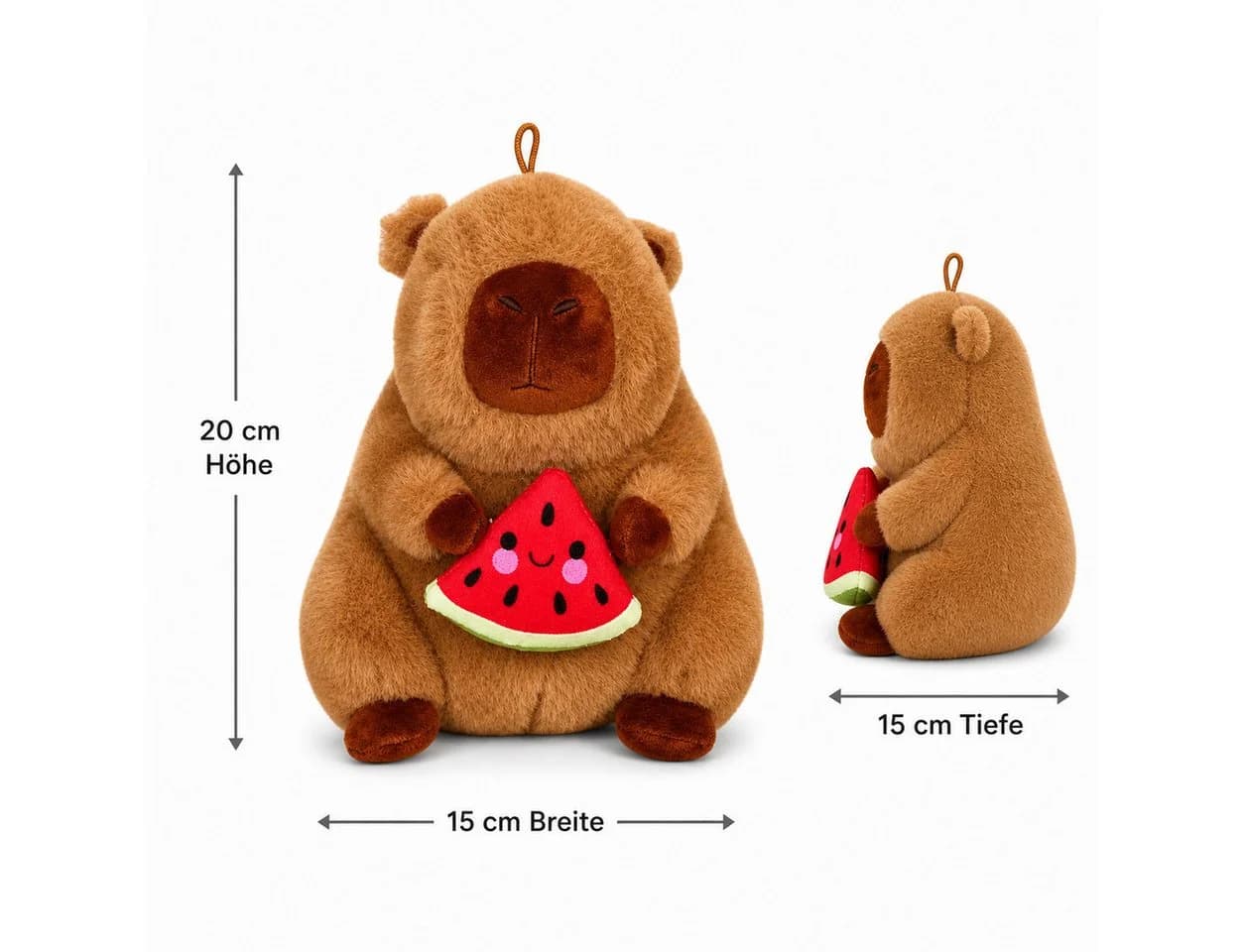 soma Kuscheltier Capybara Plüschtier 20cm Wassermelone
