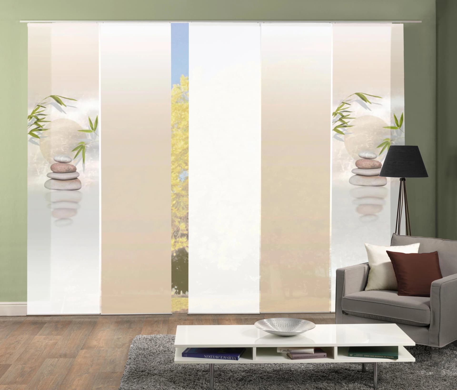 Schiebegardine HOME WOHNIDEEN Buda Beige