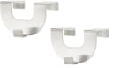 HOME WOHNIDEEN Gardinenhaken EDWARD Grau Metall 2er Pack für Ösenrollos Bild 4