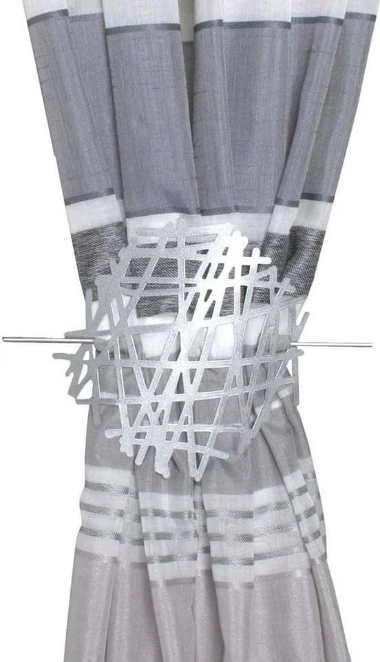 HOME WOHNIDEEN Raffhalter Silber Aluminium Gitter-Form - Bild 2