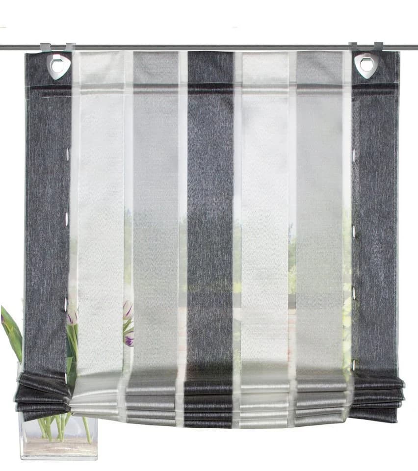 Home Wohnideen Raffrollo LOSANA Anthrazit 100% Polyester - Bild 5