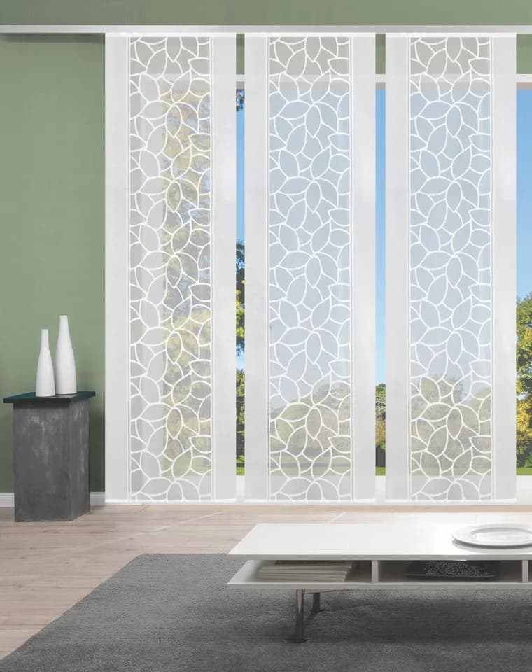 HOME WOHNIDEEN Schiebegardine JENNA 3 St. Jacquard Set - Bild 3