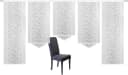HOME WOHNIDEEN Schiebegardine JENNA 5-tlg. Klettband Halbtransparent Jacquard Set Bild 3