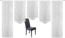 HOME WOHNIDEEN Schiebegardine JENNA 5-tlg. Klettband Halbtransparent Jacquard Set Bild 4